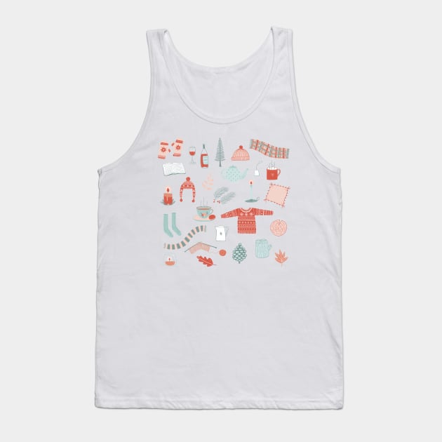 Hygge Cosy Things Tank Top by NicSquirrell